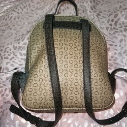 guess tan backpack