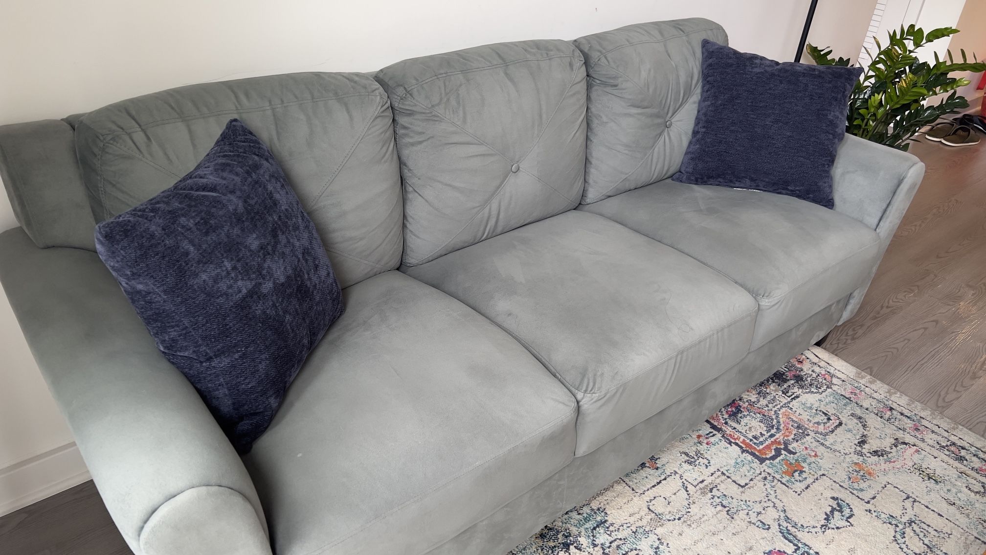 3 Seater Sofa + 2 Seater Sofa + Queen Bed Frame Set