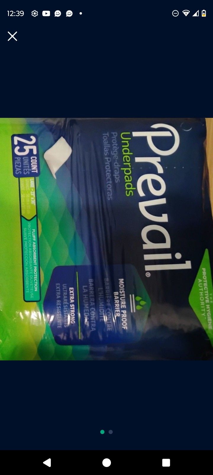 Lrg. Chux Pads 22 ct .14 Packs.  1 Pack Small Adult Disposable Diapers 