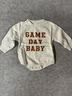 Game Day Baby Long-Sleeve Snap Crotch Sweatshirt