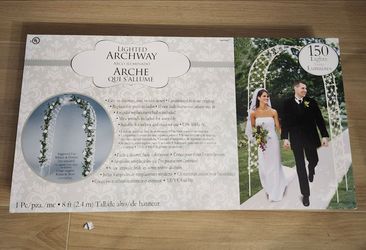Lighted wedding arch 8 ft
