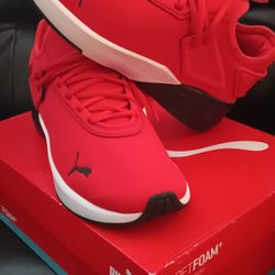 Sneakers Size 9.5  Red and Black Puma 