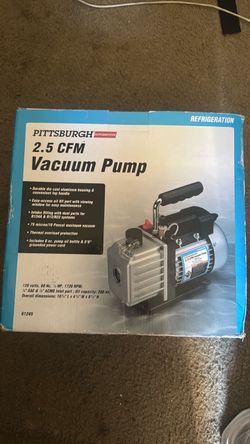 2.5 CFM Pittsburgh Vacuum Pump
