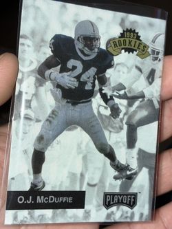 O.J. McDuffie Rookie Card DOLPHINS ALL TIME GREAT