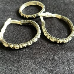3 Bangle Bracelets 