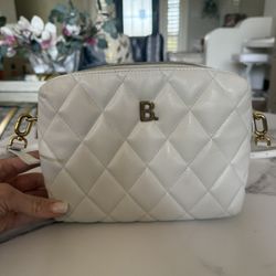 Balenciaga Quilted Crossbody Bag – White Leather, Gold Hardware