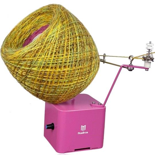 MasBros Ultra Large Capacity Electric Yarn Ball Winder Work with Bulky Yarn Wind up to 20 Oz