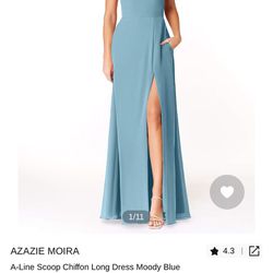 Moody Blue Azzazie Dress 