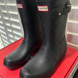 NEW Hunter Original Waterproof Black Chelsea SHORT Rain Boots (Women’s 8,9,10) - $65