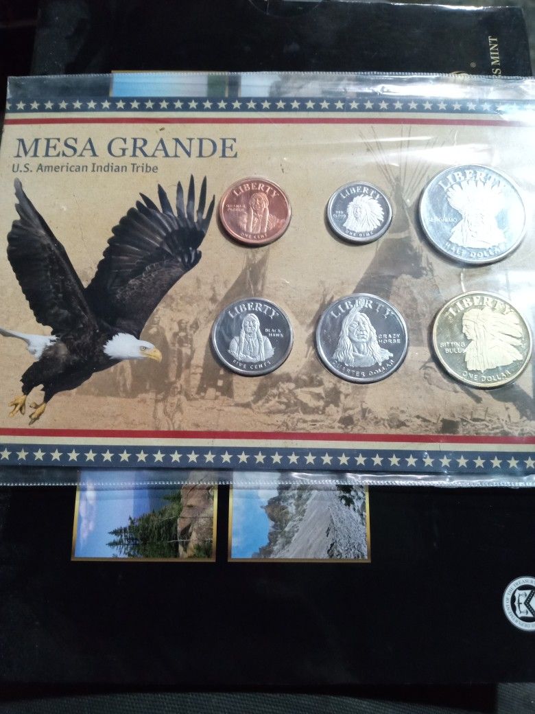 2011 Mesa Grande Uncirculated American Indian Tribe Coin Set 