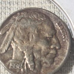 1936 Indian head letra F 