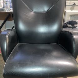 Black Leather Desk Chair