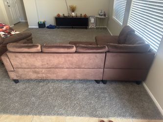 Sectional and ottoman
