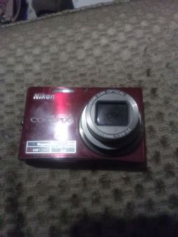 Nikon Coolpix Compact Digital Camera Red