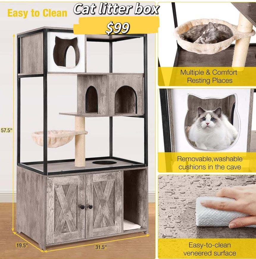 Cat Litter Box Enclosure