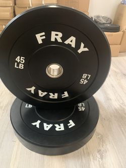 Fray Rubber Bumper Plate Set 90 Lbs 🏋️♀️ Brand New In Box 📦