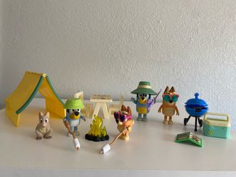 Bluey Camp Out Playset, The set is complete