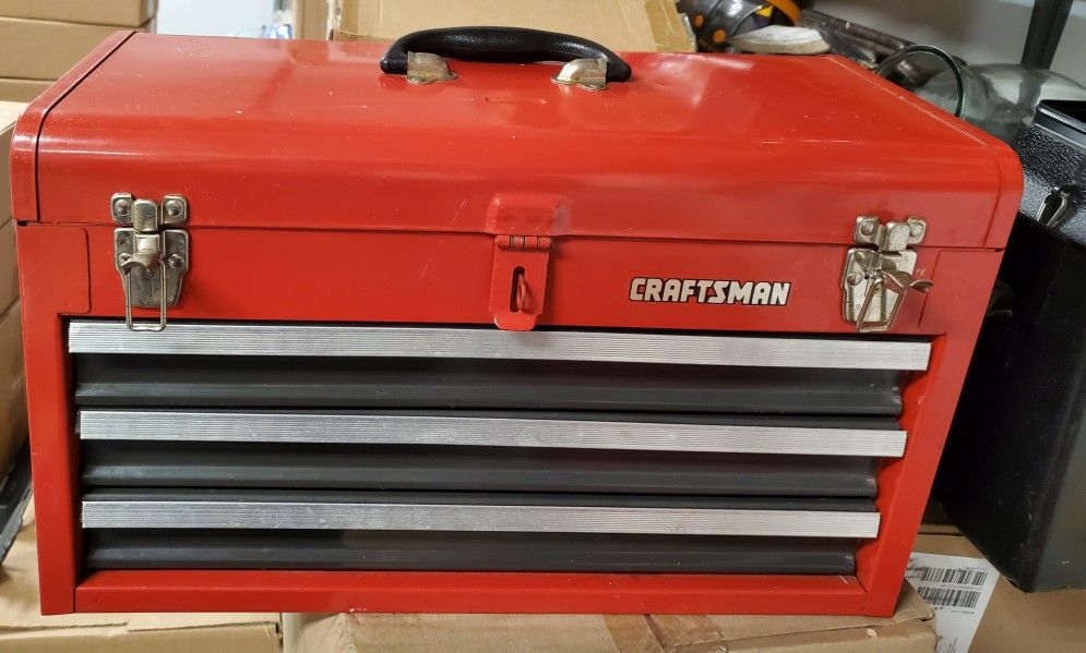 8 Drawer Stand Up Tool Box W/Portable 3 Drawer Tool Box. for Sale in