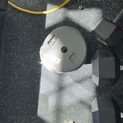 50 Total pounds Of Plates Plus Bar