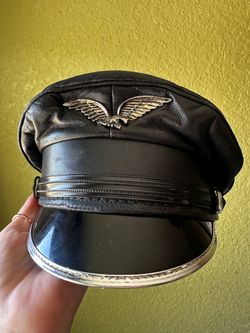 Leather hat