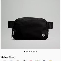 Lululemon Black Belt Bag 1L