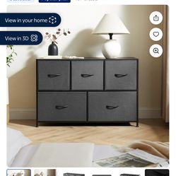 black desk 5 drawers 