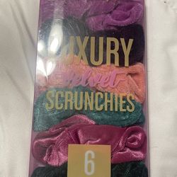 6 Pcs Velvet Hair Scrunchies for Women, Fashion No Crease Hair Ties for Thin Thick Hair,Soft Hair Bands No Damage for Girls, Ideal Gifts for Women
