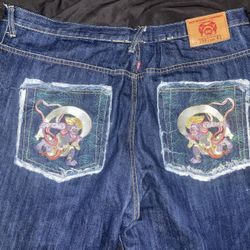 Red Monkey Jeans RMC Japanese Embroidered Denim