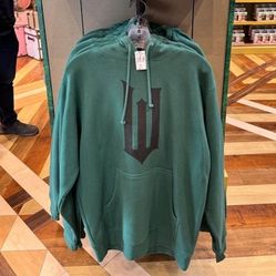 Universal Studios Wicked Logo Dark Green Hoodie Sweatshirt Size XL Unisex NWT