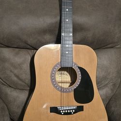 BURSWOOD ACOUSTIC GUITAR $89