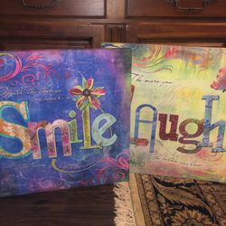 Smile / Laugh Wall Art