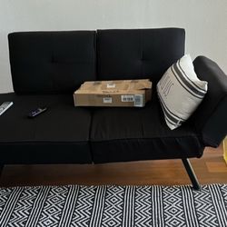 Futon with Storage Pockets 