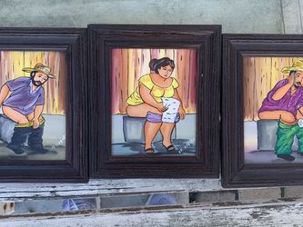 Hand Painted Bathroom Humor Art From Costa Rica