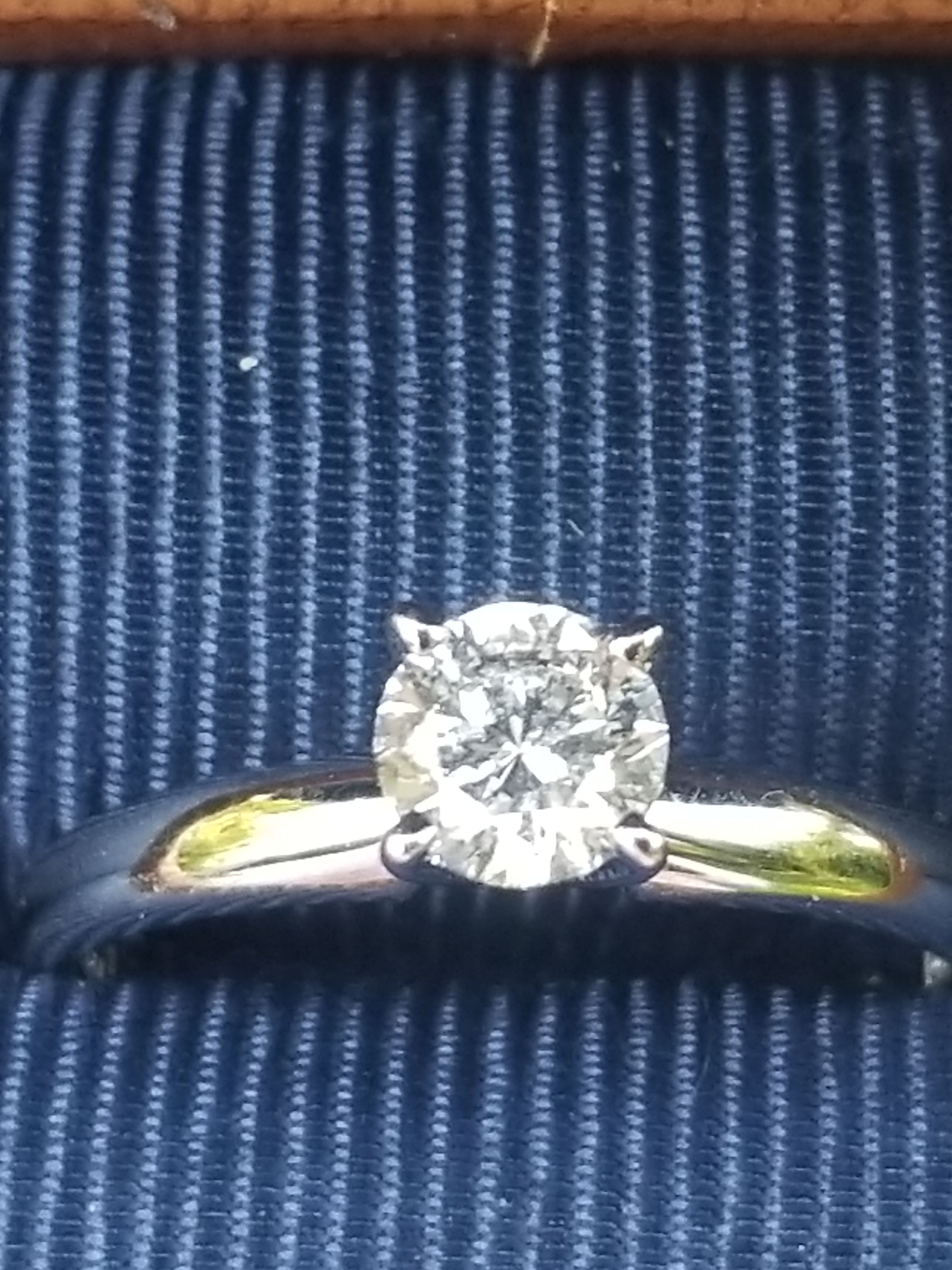 Leo diamond engagement ring