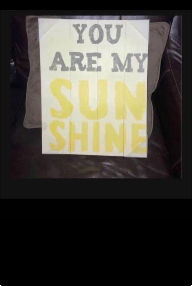 You Are My Sunshine Wall Decor 19x15