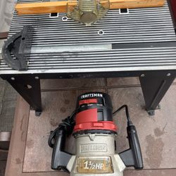 Craftsman 1 1/2 HP Router With Table