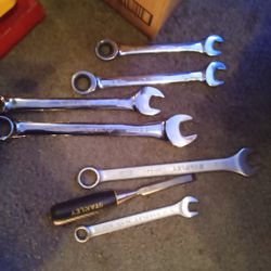 Wrenchs Various Sizes & Chisel 