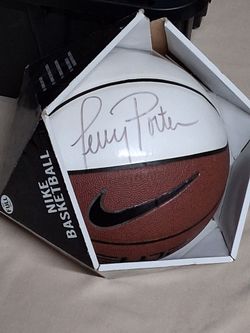Terry Porter autograohed Nike basketball