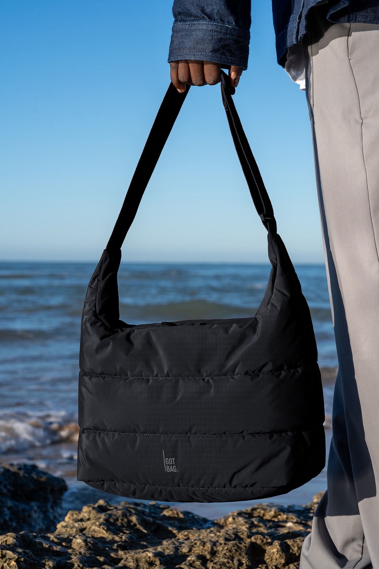 Puffer Style Tote Bag 