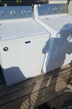 Maytag washer and dryer