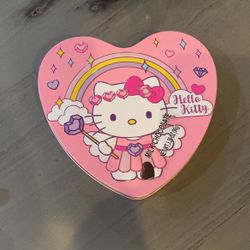 Hello Kitty Milk Chocolate In Tin Heart