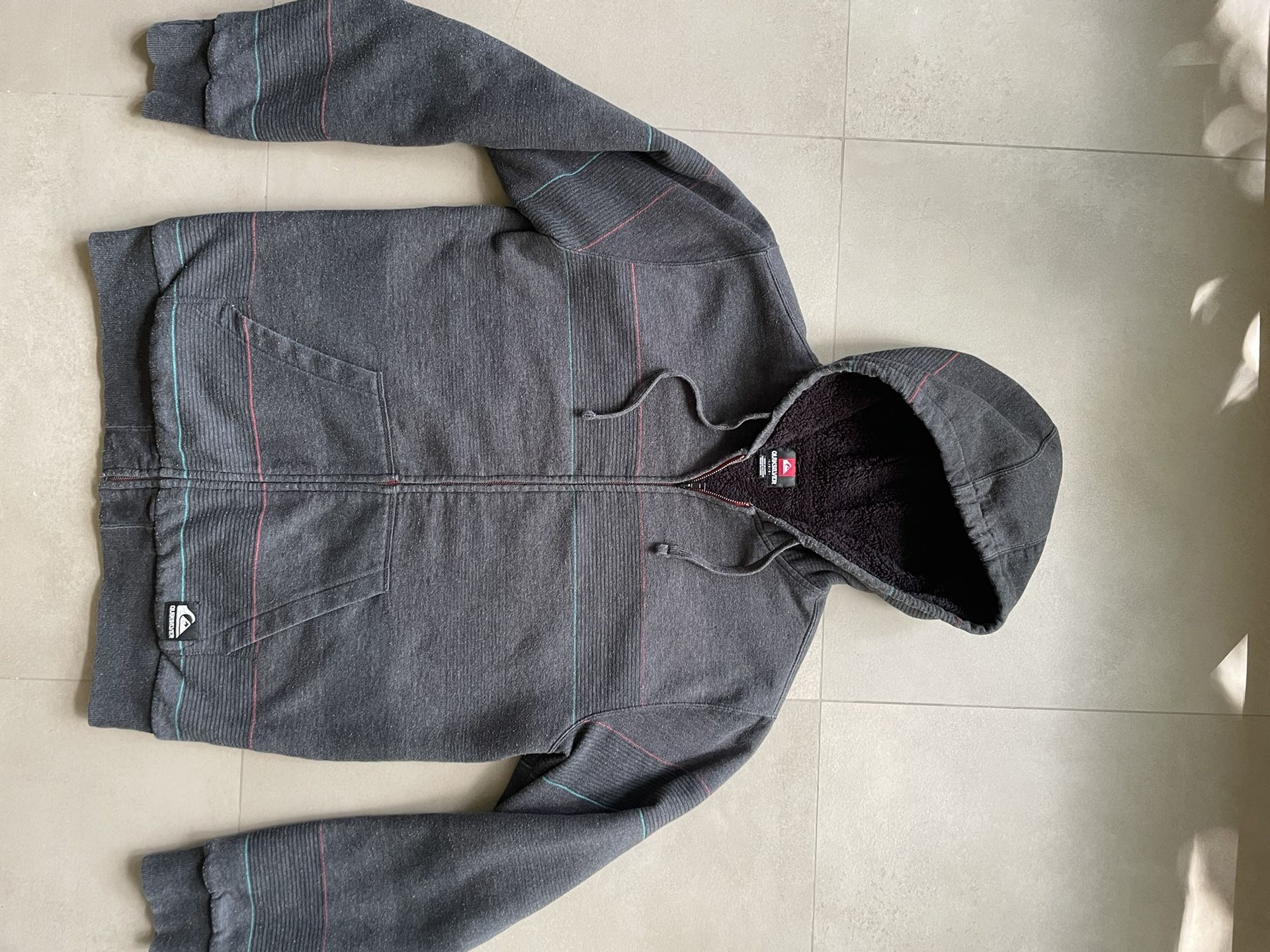 Vintage Quiksilver Fleece Lined Surf Hoodie