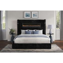 Queen bed Fireplace NEW