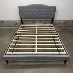 Queen Upholstered Platform Bed Frame 