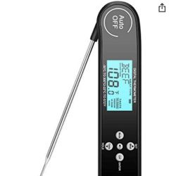 [Recommended by ACF Chef] Nycetek Digital Instant Read Meat Thermometer for Grilling Best Waterproof Kitchen Cooking Food Barbecue Meat Thermometer fo