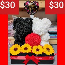 Valentine's Day Rose Bear 