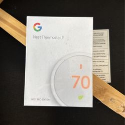 Nest Thermostat E Pro Edition