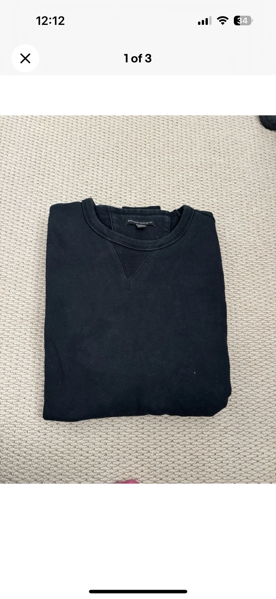 Black Banana Republic Men’s Sweater - L