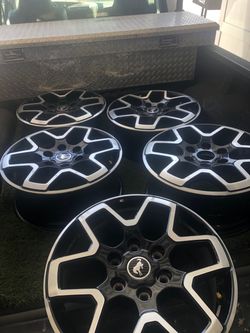 Full set Bronco wheels. 18” alloys $250. Sensor’s available $100 set of 5 OEM