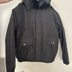 ALL SEASON DELUXE POLICE BOMBER JACKET-BLACK